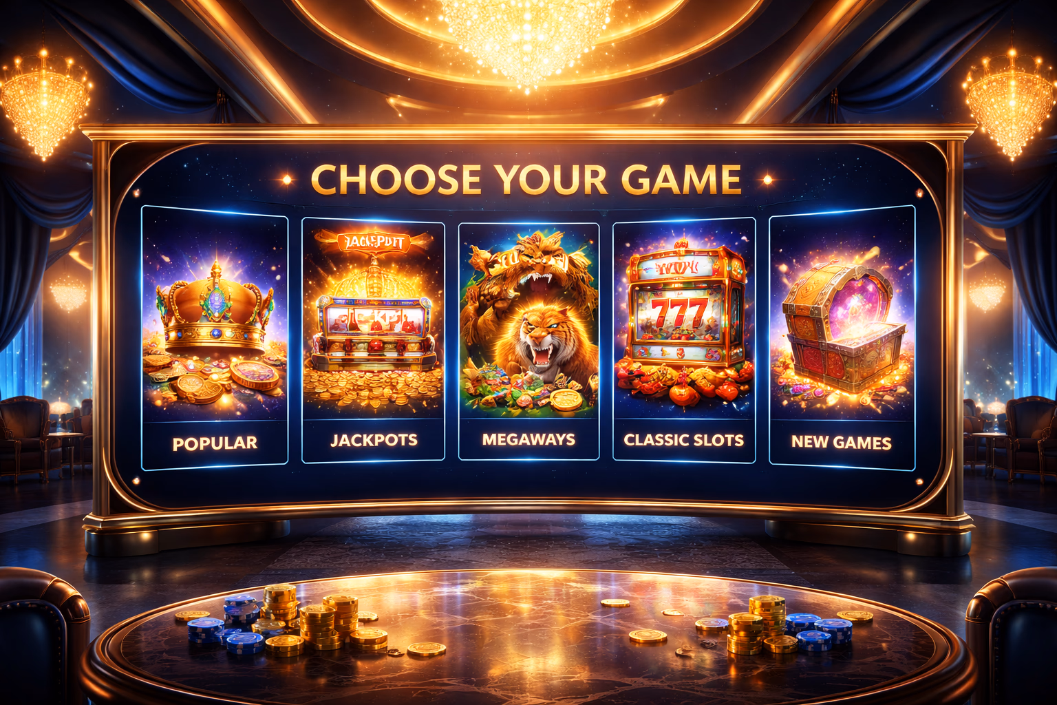 Un jugador en línea concentrado explorando diferentes categorías de tragamonedas Paripesa en una interfaz de juego brillante.